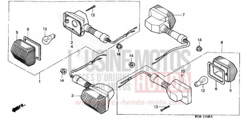 CLIGNOTANT (1) CB500T de 1996